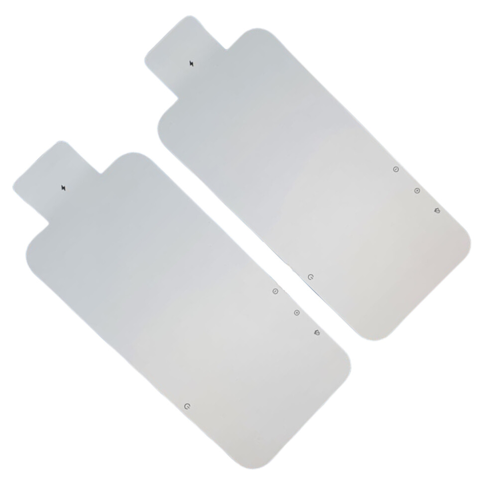 Compatible With iPhone 12 / 12 Pro - 2 x White Card Factory Seal Wraps For Screen Protection