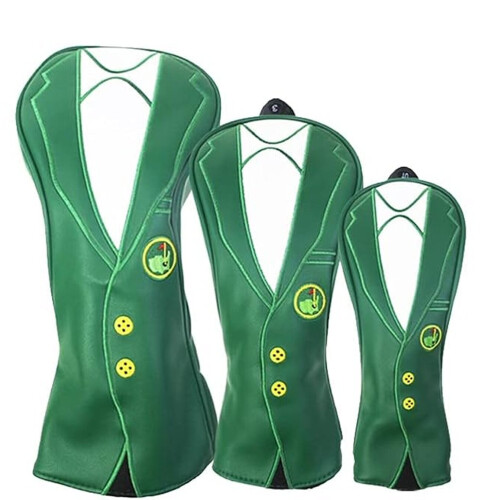 Green Jacket Design Driver #1 #3 #5 Headcovers 3Pcs