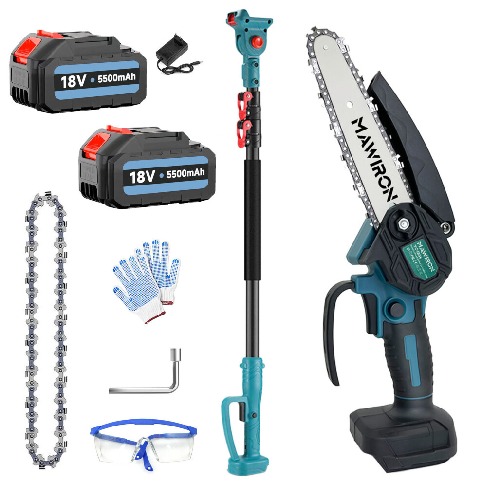 Electric Chainsaw Pole Trimmer-Cordless 5.5A 2Battery-CompatibleMakita