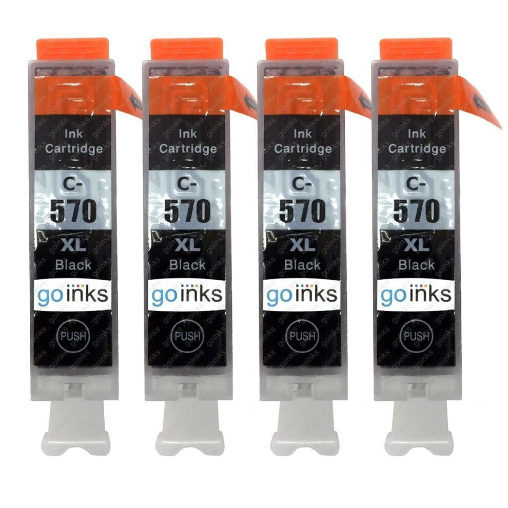 Cartouches d'encre noire compatibles 4 Go Inks pour remplacer Canon PGI-570Bk /non-OEM pour imprimantes PIXMA