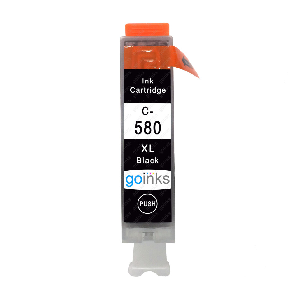 Cartouche d'encre noire compatible 1 Go Inks pour remplacer la cartouche Canon PGI-580Bk/non-OEM pour les imprimantes PIXMA