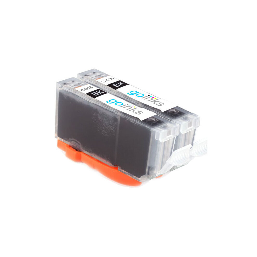 Cartouches d'encre noire compatibles 2 Go Inks pour remplacer Canon CLI-526Bk/non-OEM pour imprimantes PIXMA