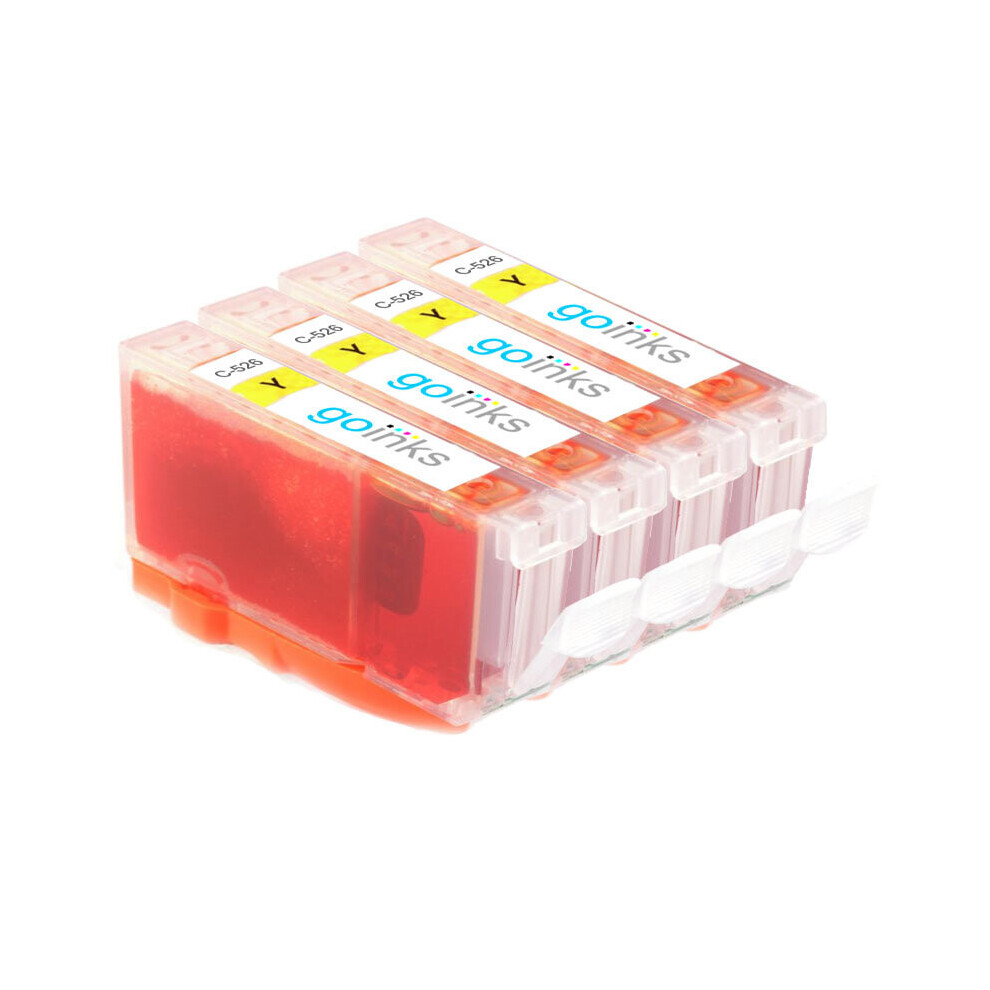 Cartouches d'encre jaune compatibles 4 Go Inks pour remplacer Canon CLI-526Y/non-OEM pour imprimantes PIXMA