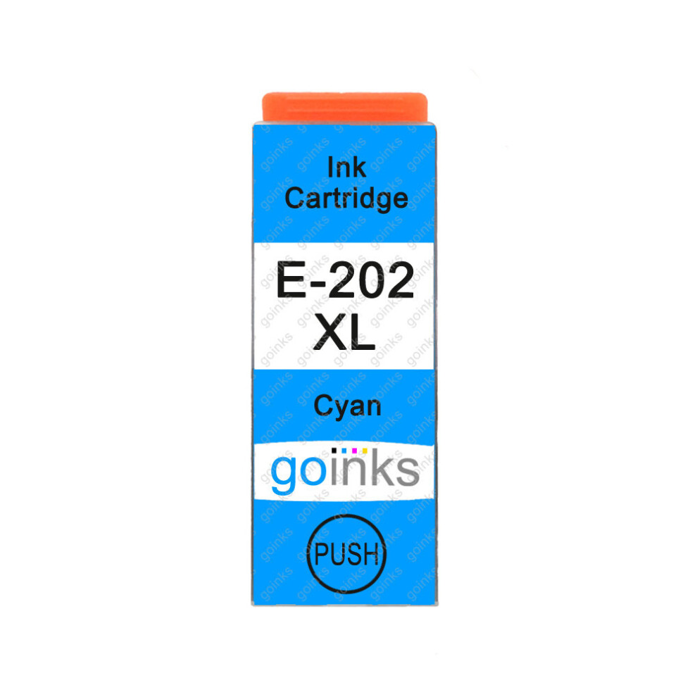 Cartouche d'encre cyan compatible 1 Go Inks pour remplacer la cartouche Epson 202XLC/non-OEM pour les imprimantes photo Epson Expression