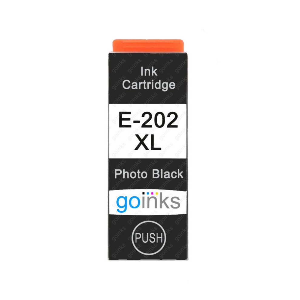 Cartouche d'encre photo noire compatible 1 Go Inks pour remplacer la cartouche Epson 202XLPBk/non-OEM pour les imprimantes Epson Expression Photo