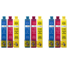 Cartouches d'encre compatibles Go Inks Cyan/Magenta/Jaune 15ml - Ensemble 3 pour Epson T1292-1294 Stylus Office