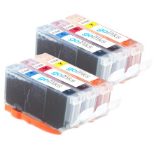 Go Inks C/M/Y CLI-526 Replacement Set (6 Cartridges) for Canon PIXMA – Cyan Magenta Yellow, 10.5ml, C-526CMY-SET-2