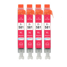 Cartouches d'encre Magenta compatibles CLI-581M - 4 cartouches pour imprimantes Canon PIXMA