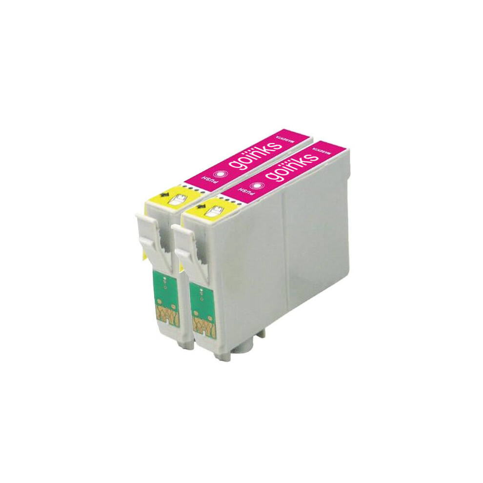 Cartouches d'encre Magenta compatibles 2 Go Inks pour remplacer Epson T1283/non-OEM pour les imprimantes Epson Stylus Office