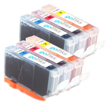 Compatible 2 Go Inks C/M/Y 3er Pack HP 364 XL Druckerpatronen Kompatibel / Nicht-OEM für HP Photosmart Drucker (6 Tinten)