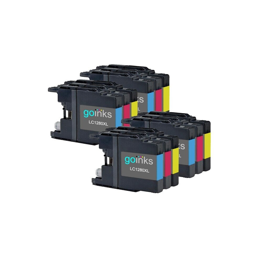 2 Cartouches Encre Magenta Go Inks Compatible Brother LC3217M - MFC-J5330DW Etc.