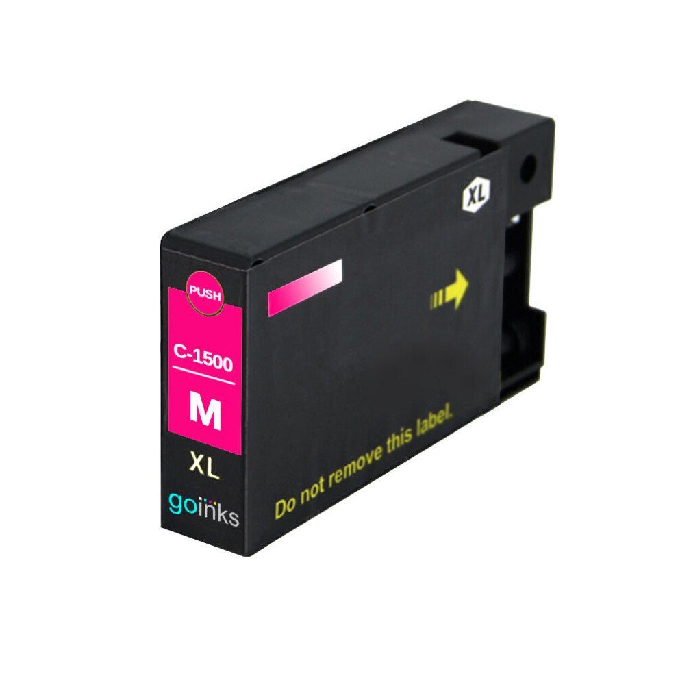 Cartouche d'encre Magenta compatible 1 Go Inks pour remplacer la cartouche Canon PGI-1500XLM/non-OEM pour les imprimantes PIXMA