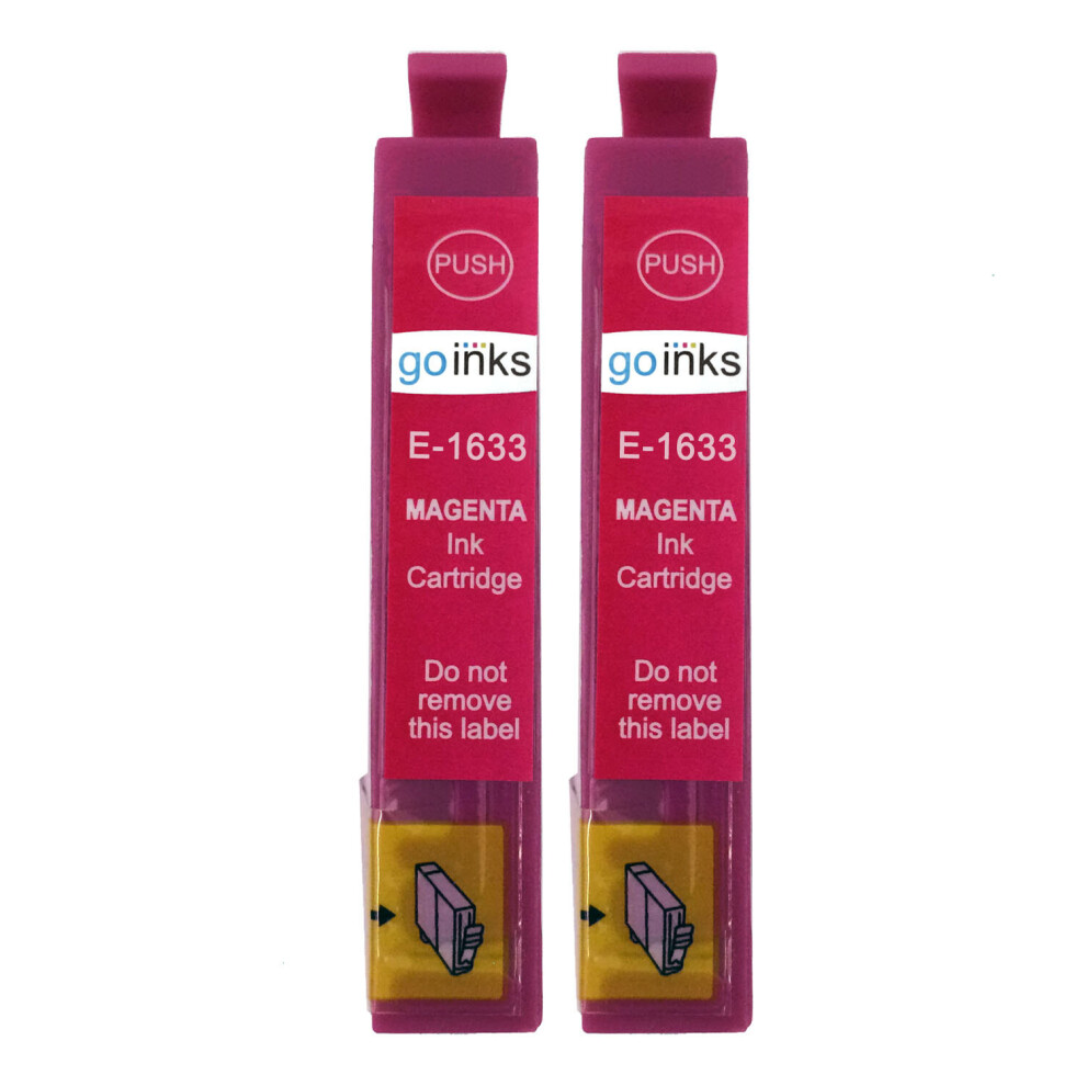 Cartouches d'encre Magenta compatibles 2 Go Inks pour remplacer les cartouches Epson T1633 (16XL Series)/non-OEM pour les imprimantes Epson Workforce