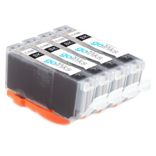 Cartouches d'encre noires compatibles CLI-526BK (4 cartouches, 10,5 ml chacune) pour Canon PIXMA - non OEM