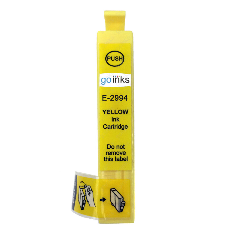 Cartouche d'encre jaune compatible 1 Go Inks pour remplacer la cartouche Epson T2994 (29XL Series)/non-OEM pour les imprimantes Epson Expression Home