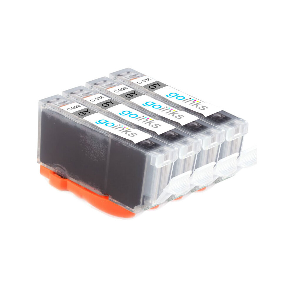 Cartouches d'encre grise compatibles 4 Go Inks pour remplacer Canon CLI-526GY / non-OEM pour imprimantes PIXMA