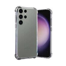 (Clear) For Samsung Galaxy S25 Ultra TPU Silicone Gel Phone Cover Case