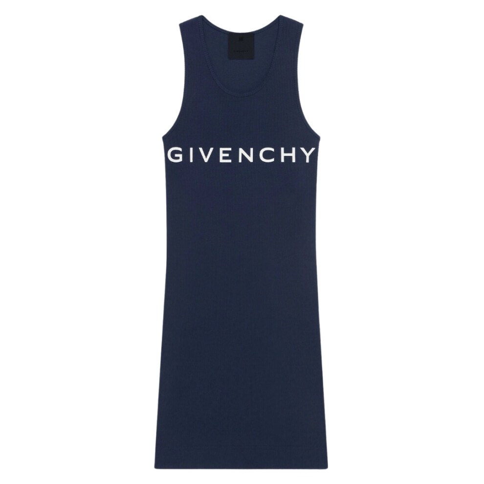 Givenchy Tank Top Mini Ribbed Dark Navy Blue Dress