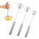 Press and rotate semi-automatic egg beater stainless steel 4