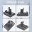 Adattatore per batteria DC34 da 22,2 V + spazzola per DC35 DC45 DC31 4