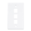 3Pack 3-Port Ethernet Wall Plate, RJ45 Plate with Inline Coupler Insert,Cat6 Jack 5