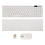Wireless Slim White Keyboard + Optical Mouse Set for PC and Laptop 5