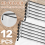 12PCS A3 Folder, Information Zipper Bag Plastic Wallet Mesh File 6