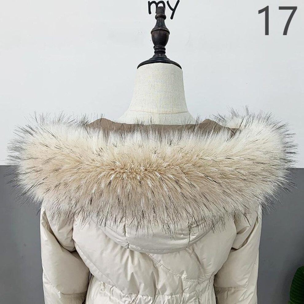 (80cm) Women Neckerchief Faux Fur Collar Fluffy Collar Warm Wrap Shawl Scarves Soft Fur Scarf Winter Warm