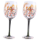 2Pcs Autumn Tree Wine Glass - Fall Colors Hand Painted Leaf 4
