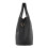 Living And Home Balck PU Leather Tote Bag Shoulder Bag with Strain 3