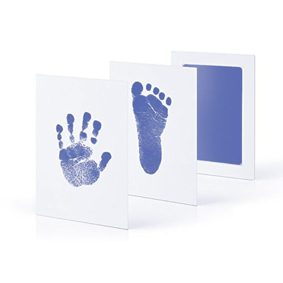 (light blue) Baby Clean Inkless Touch Ink Pad Toddler Safe Non-Toxic & Mess Free Footprint Handprint Ink Pads
