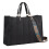 Living And Home (Black) Large Magnetic Snap Nylon Tote Bag 1