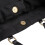 Living And Home (Black) Large Magnetic Snap Nylon Tote Bag 6