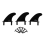 Σετ 6 τεμαχίων Soft Top Surf Fins για Softboard Paddle Board, Αξεσουάρ Surf Boards 6