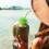80X Green Coconut Tree Toothpicks Paper Umbrellas Handmade Cocktail Parasol Sticks for Decorations 6