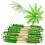 80X Green Coconut Tree Toothpicks Paper Umbrellas Handmade Cocktail Parasol Sticks for Decorations 4