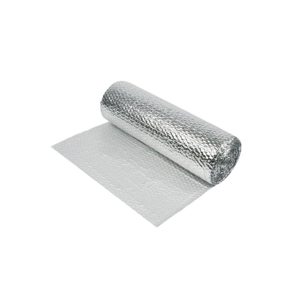 Yuzet Silver Multi-purpose Double Aluminium Bubble Insulation Foil. Loft, Wall, Home, Caravan, Attic, Garage, Roof, Radiator-image-OPC-P5ZG7JD-NEW