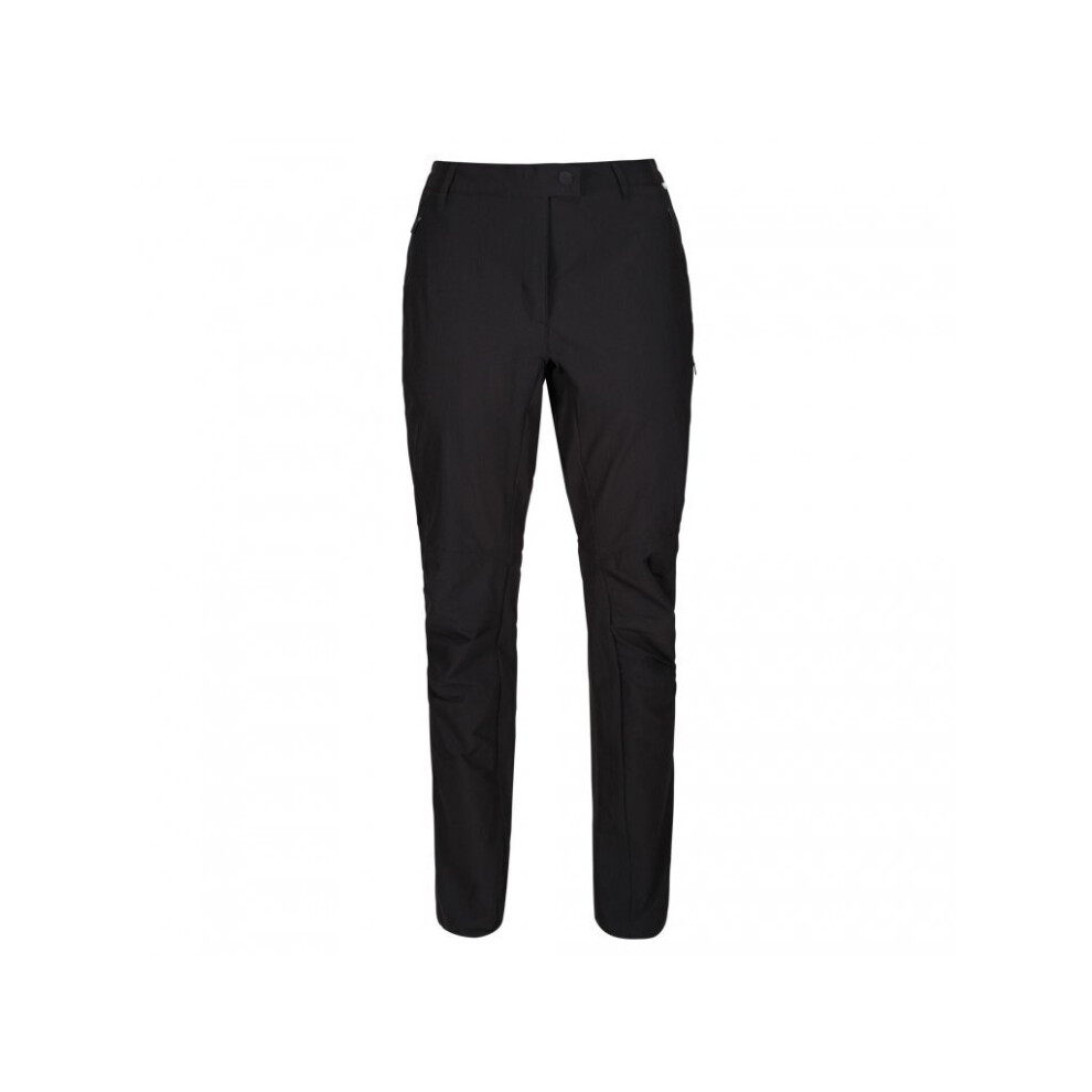 (12S UK, Black) Regatta Womens/Ladies Highton Walking Trousers