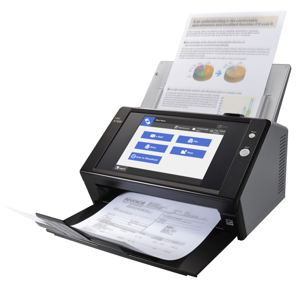 Fujitsu Ricoh N7100e Adf Scanner 600 X 600 Dpi A4 Black