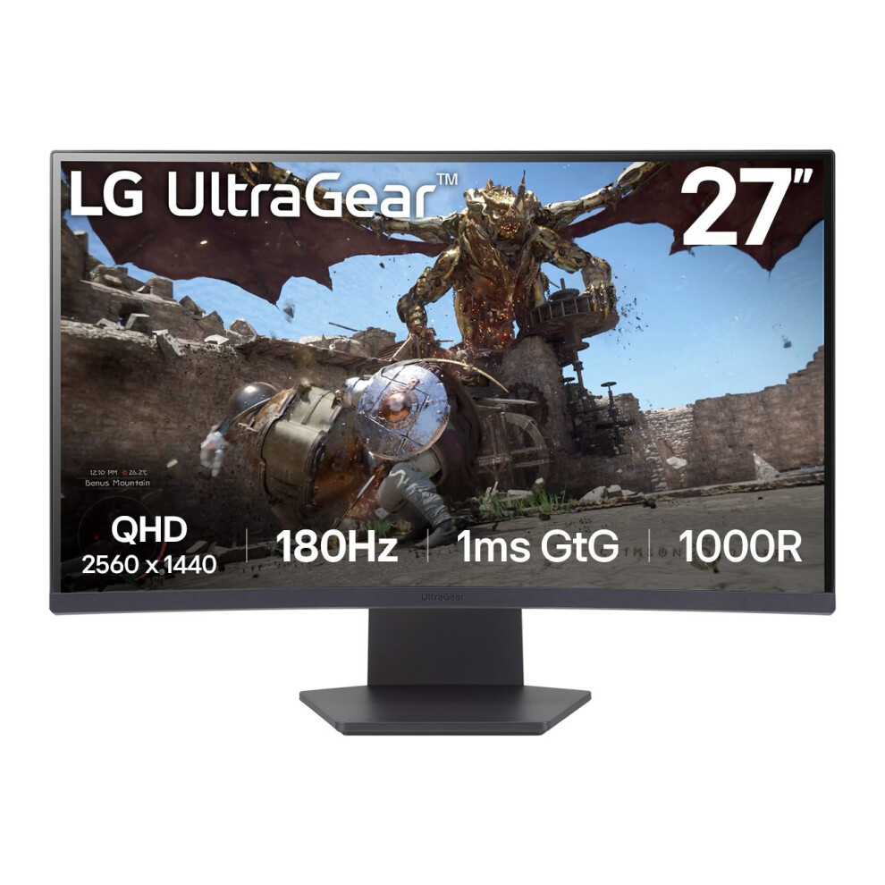 Lg Black 32Gs60qc-B Computer Monitor 80 Cm (31.5") 2560 X 1440 Pixels Quad Hd
