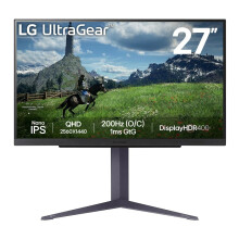 Schermo da 27 pollici, risoluzione 2560 x 1440, Nano IPS, tempo di risposta 1 ms, frequenza di aggiornamento 180 Hz (200 Hz overcloccato).
