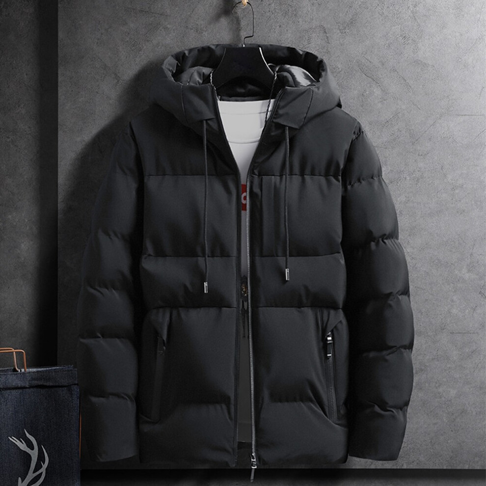 Un must have pour la garde-robe de chaque homme notre veste matelassée à capuc-Noir-3XL
