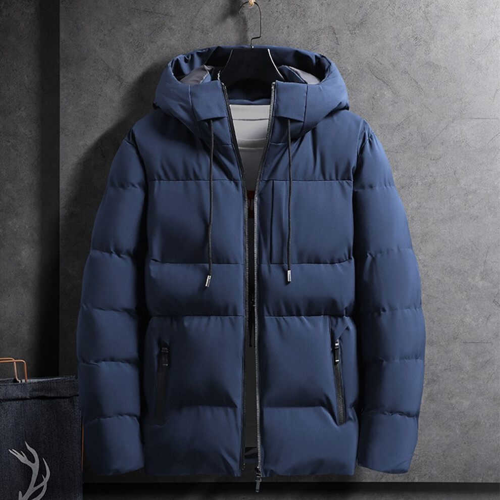 Un must have pour la garde-robe de chaque homme notre veste matelassée à capuc-Bleu foncé-XL