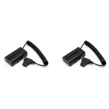 2X Coiled D-Tap to L-Series F550 Battery Dummy Cable / Shinobi Small Hd/ Camera Monitor