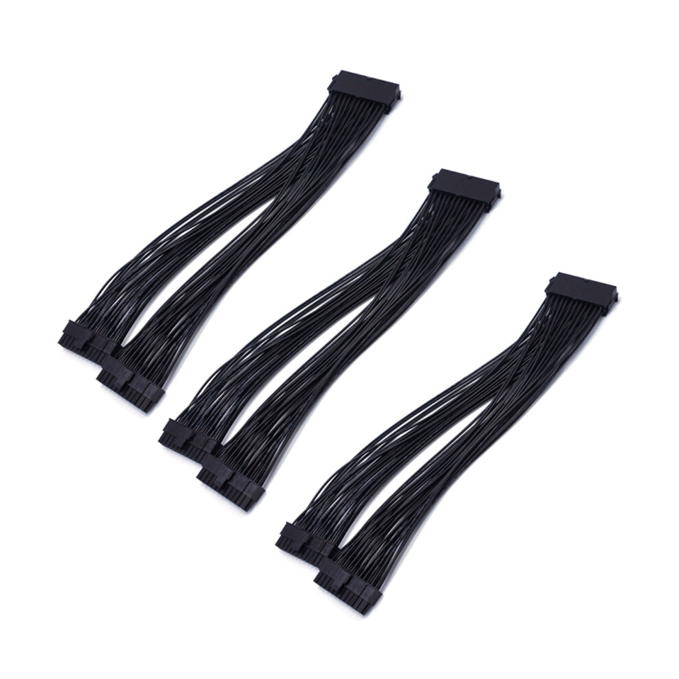 3X Atx 24Pin 1 To 2 Port Power Supply Extension Cable Psu Male To Female Splitter 24Pin Extension Cable 4762224680531