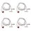 4-Pack Nurse Call Cables 6.35mm Plug, 3m, Waterproof Push-Button Switch, Universal Compatibility, Clip-On Bed/Clothing 1