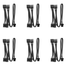 6X 6Pin to 4 Molex Modular Power Supply Cable 6Pin to 4 IDE Cable for RM1000X RM850X RM750X RM650X RM550X