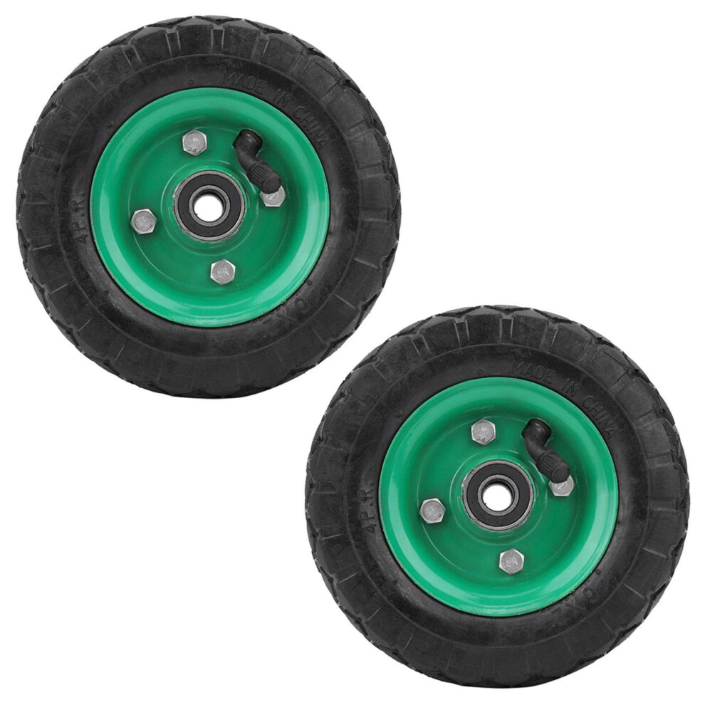 2X Inflatable Tire Wear-Resistant 6In Wheel 150mm Tire Industrial Grade Cart Trolley Tyre Caster 250Kg 36Psi