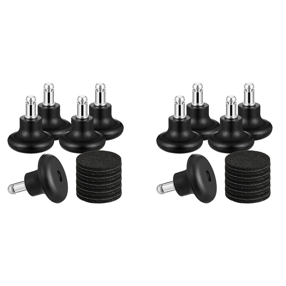 Photos - Other for Repair 10 Pack Bell Glides for Office Chair Without Wheels, Replacement Rolling Chair Swivel Wheels Fixed Stationary Castors