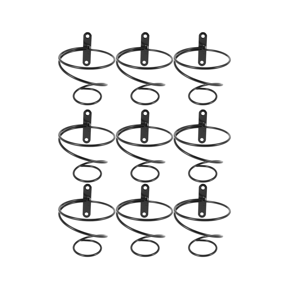 9Pack Simple Single Bottle Wall-Mounted Wine Rack, Wine Bottle Display Rack, Metal Hanging Wine Rack-image-OPC-PC2MFWH-NEW